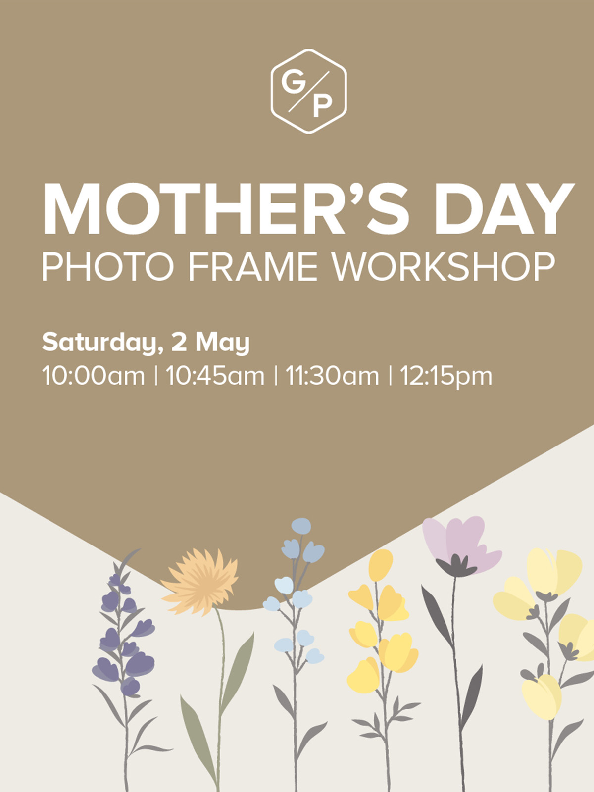 Mother's Day photo frame workshop